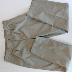 Farah Mens pleated dress pant 38x34 tan